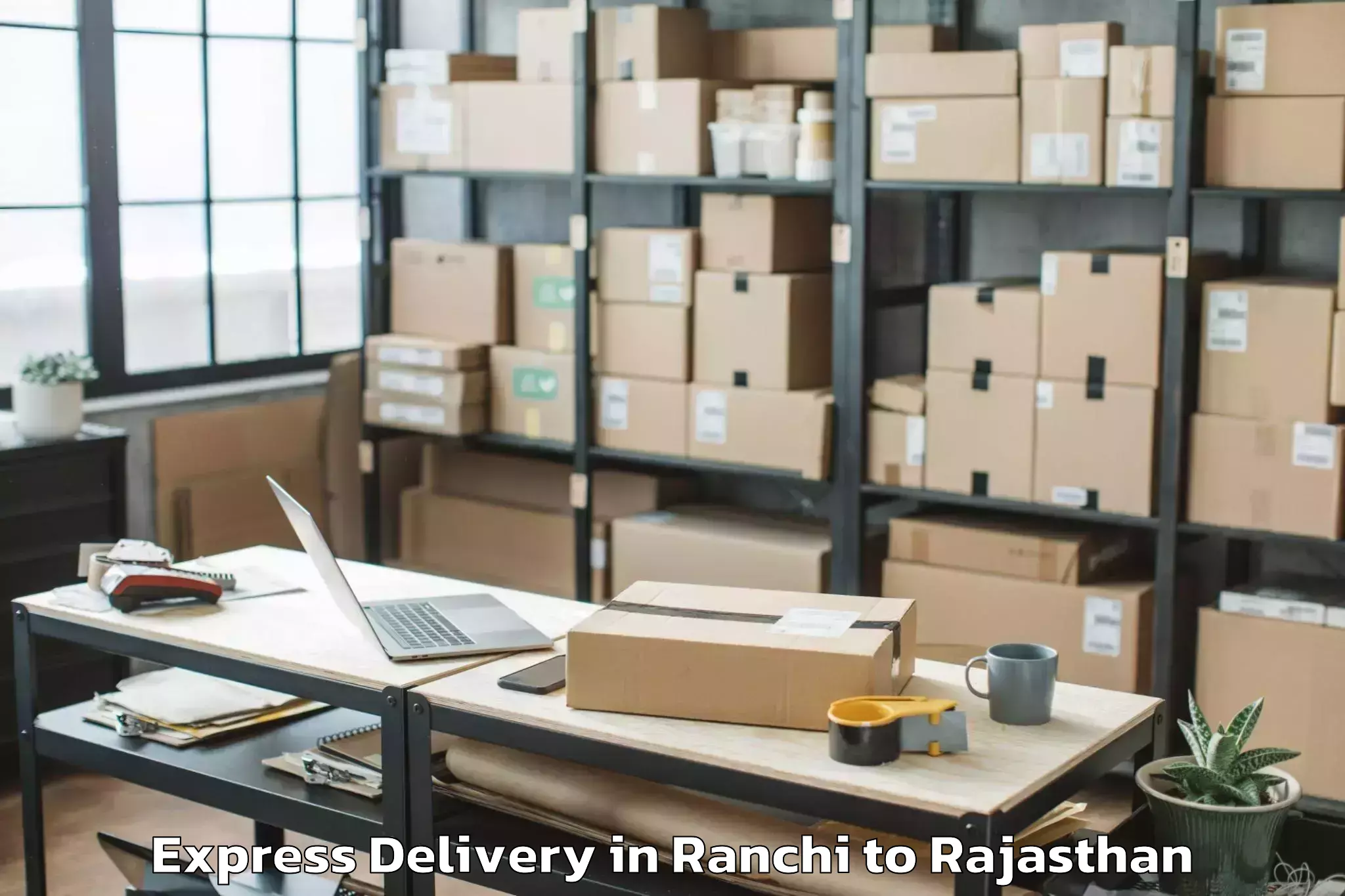 Affordable Ranchi to Shahpura Express Delivery